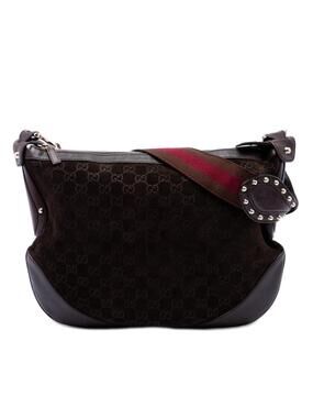 Gucci Gg Suede Studded Pelham Crossbody #320541G61B